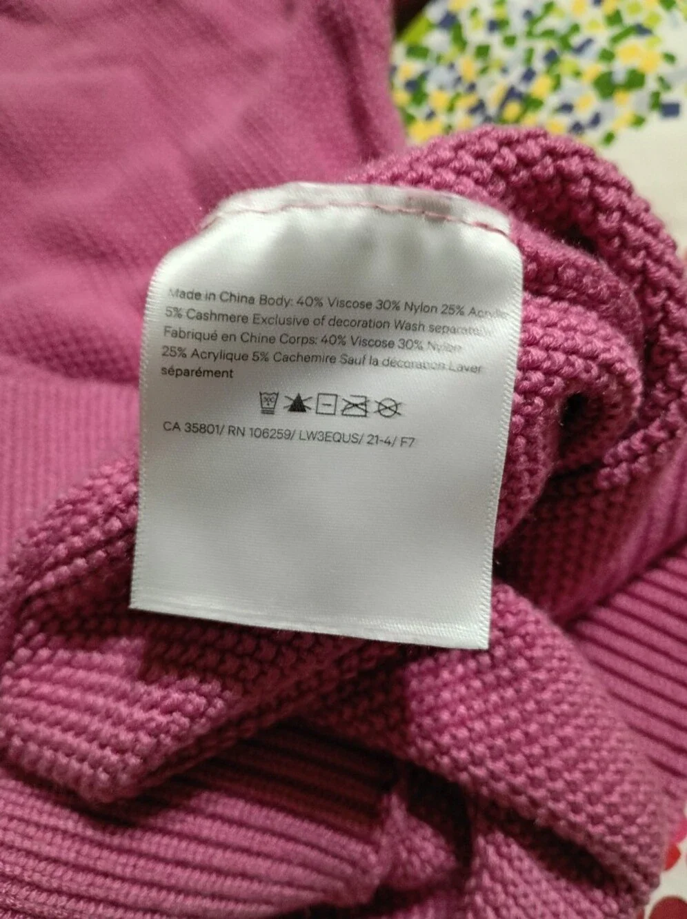 Lululemon Cashlu Crossover Pink Sweater Size XL Cashmere Blend Fabric